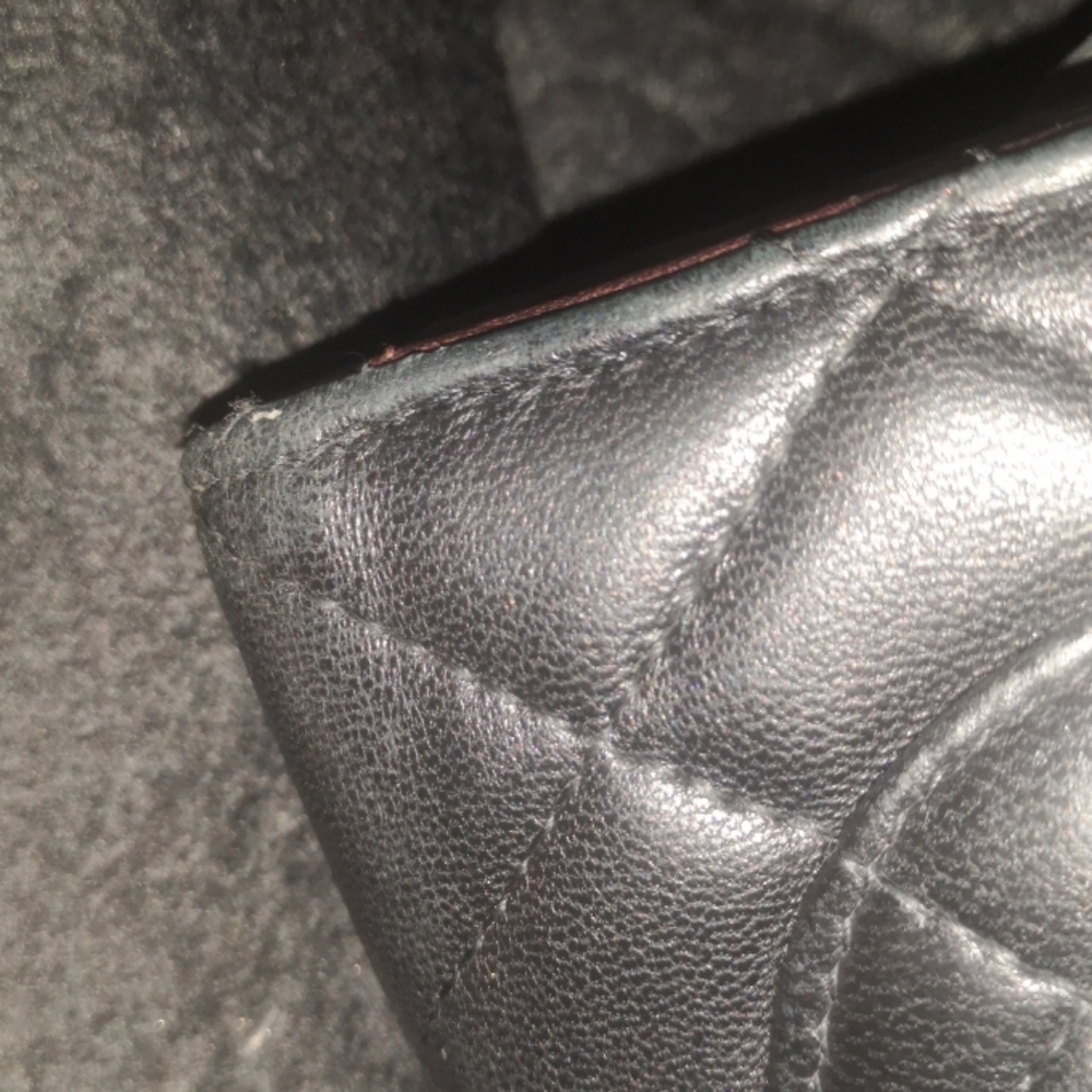 100%Authentic Chanel Douple Flap Wallet Black - Picture 11 of 15